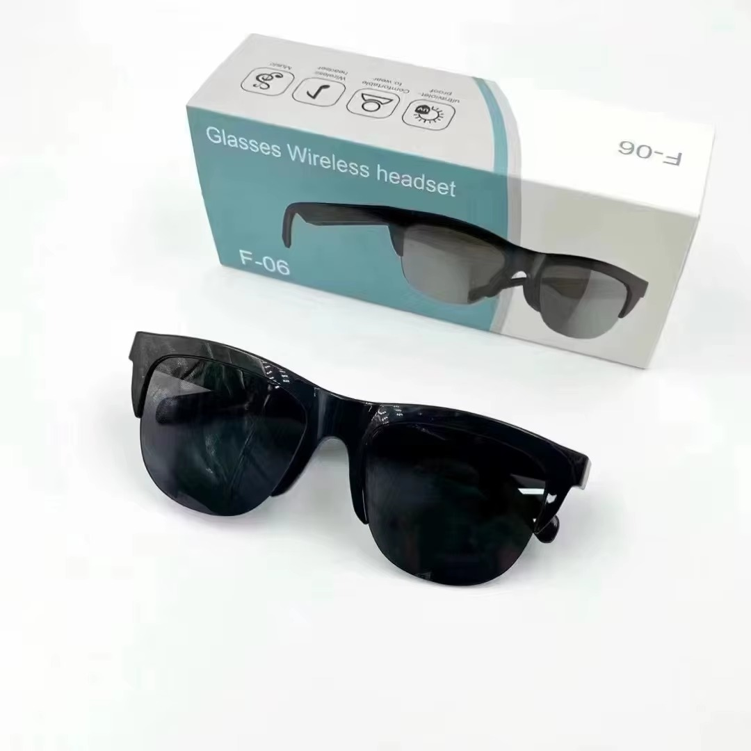 F06 Smart Bluetooth Audio Sunglasses – Waterproof Wireless Stereo Headphones for Sports & Riding